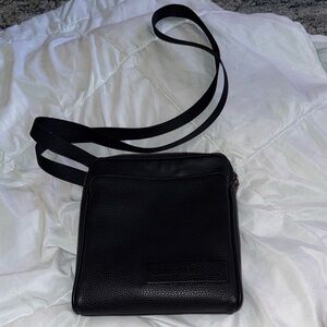 Black Leather Crossbody Bag - Calvin Klein